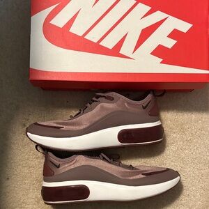 Nike Maroon and White Sneakers